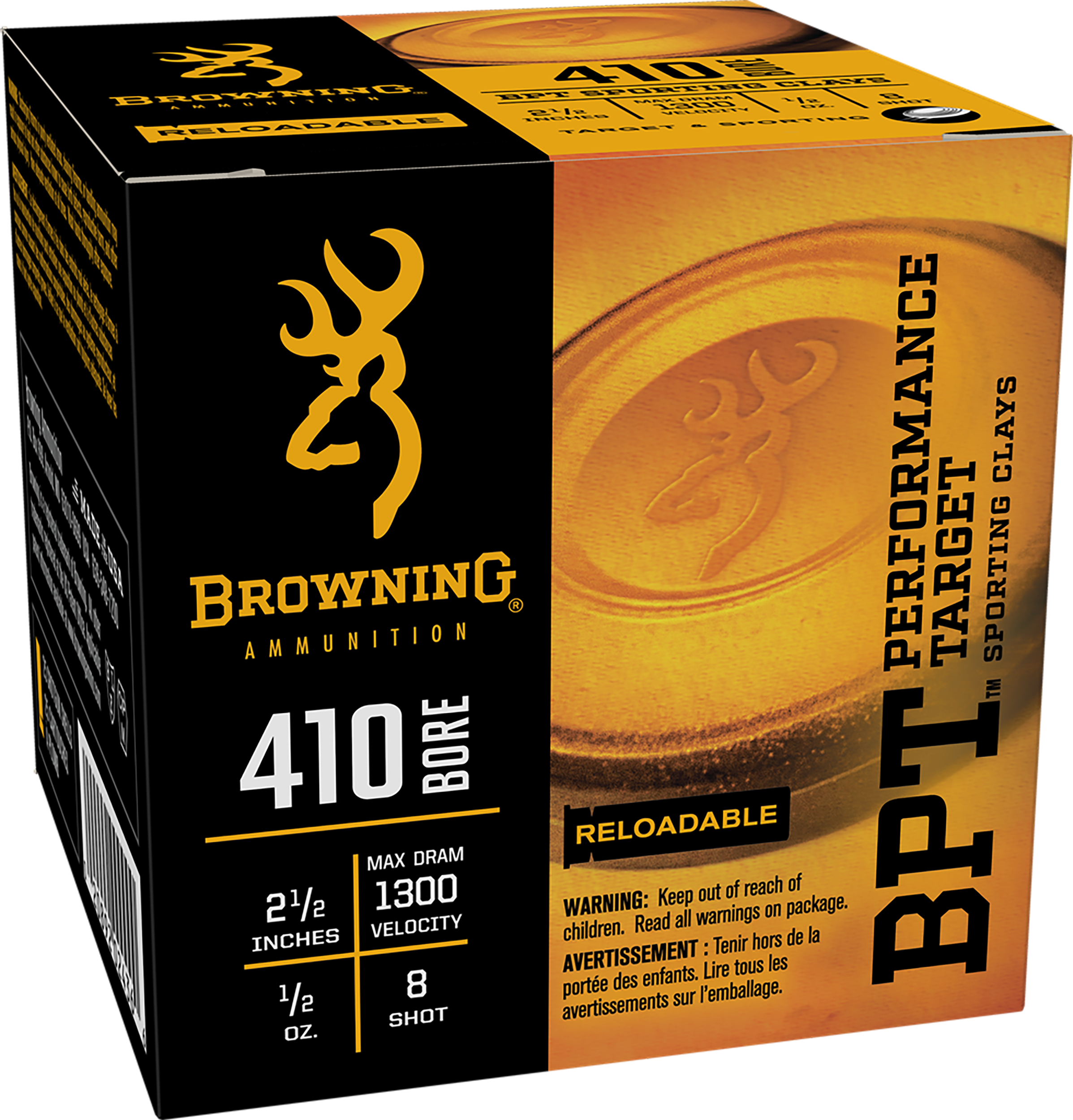 Browning BPT Performance Target 410 Gauge Heavyweight Shot 1/2 Ounce 25 Rounds