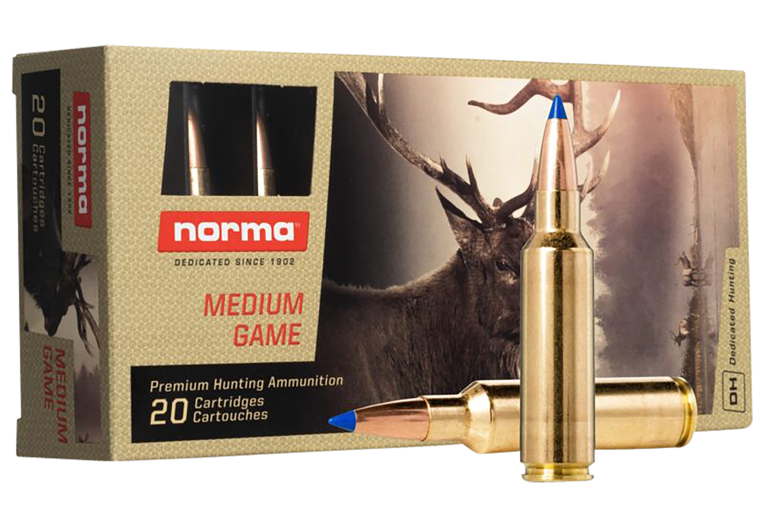Norma Ammunition 20176102 Dedicated Hunting Bondstrike 300RUM 180gr Bonded Polymer Tip 20 Rounds