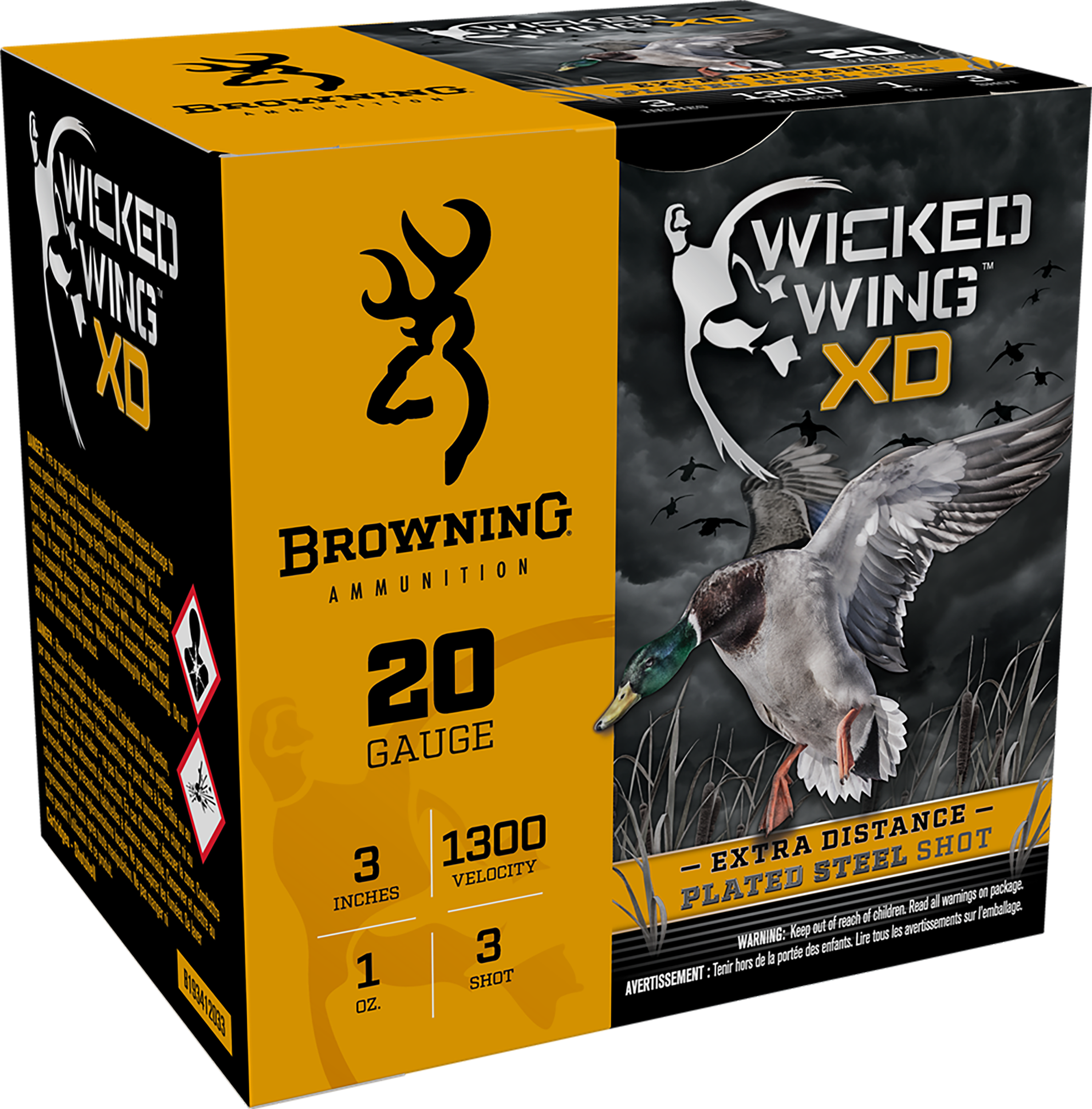 Browning Wicked Wing XD 20 Gauge Steel Shot 1 Ounce 25 Rounds