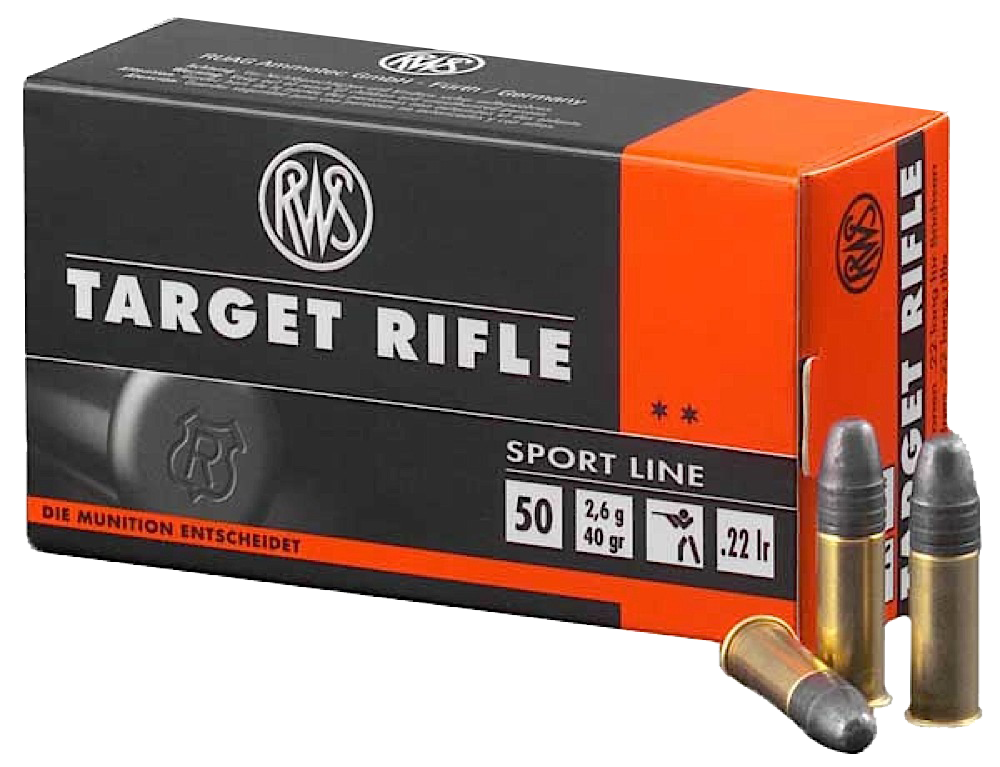 RWS/Umarex 2132478 Target Rifle Sport Line 22LR 40gr Lead Round Nose 50 Rounds
