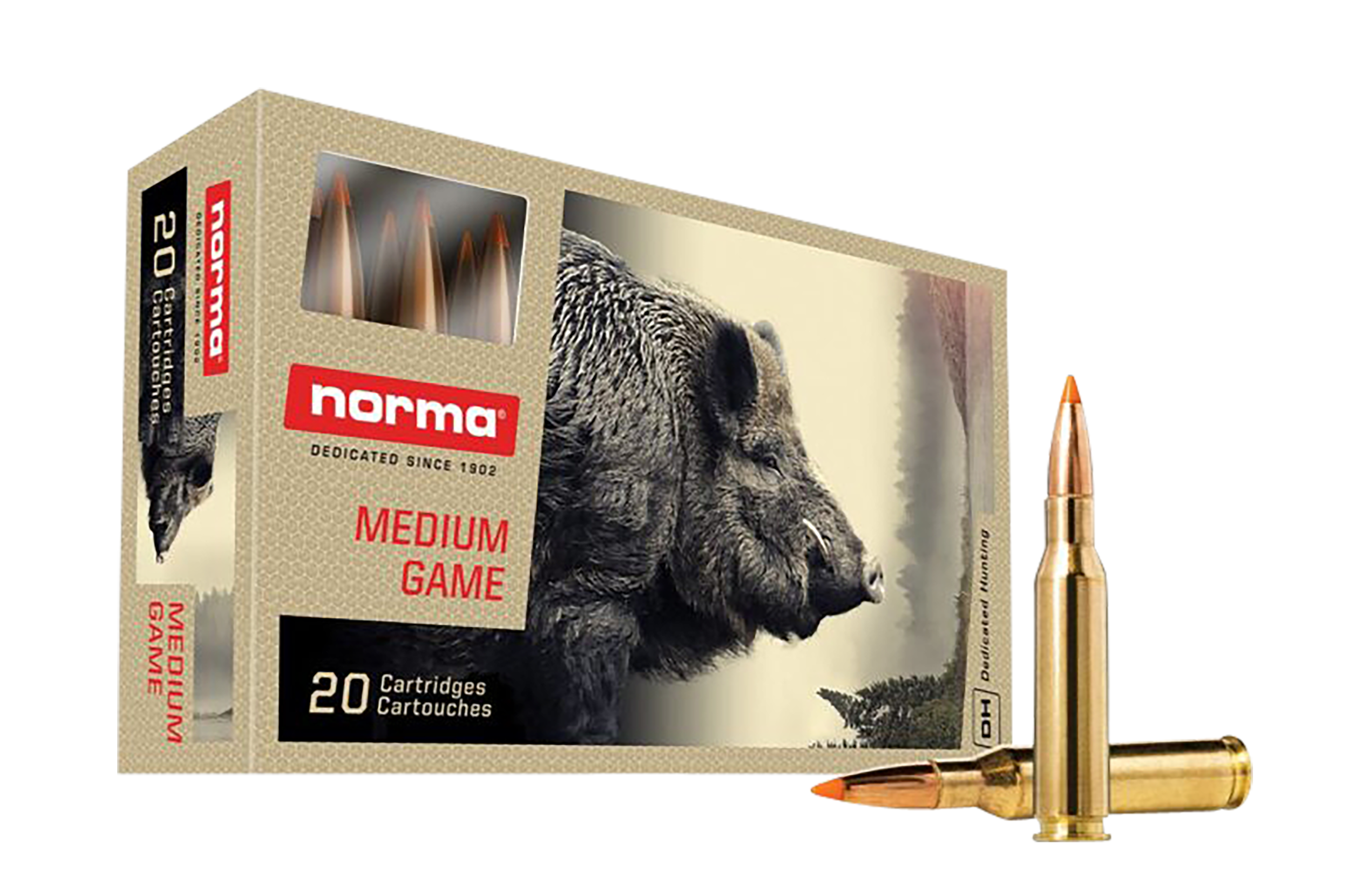 Norma Ammunition 20170362 Dedicated Hunting Tipstrike 7mm-08Rem 160gr Polymer Tip 20 Rounds