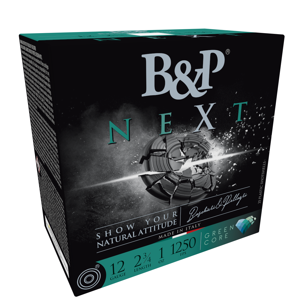 B&P 12B1NX8 Next  12Gauge 1oz 8Shot 25 Rounds