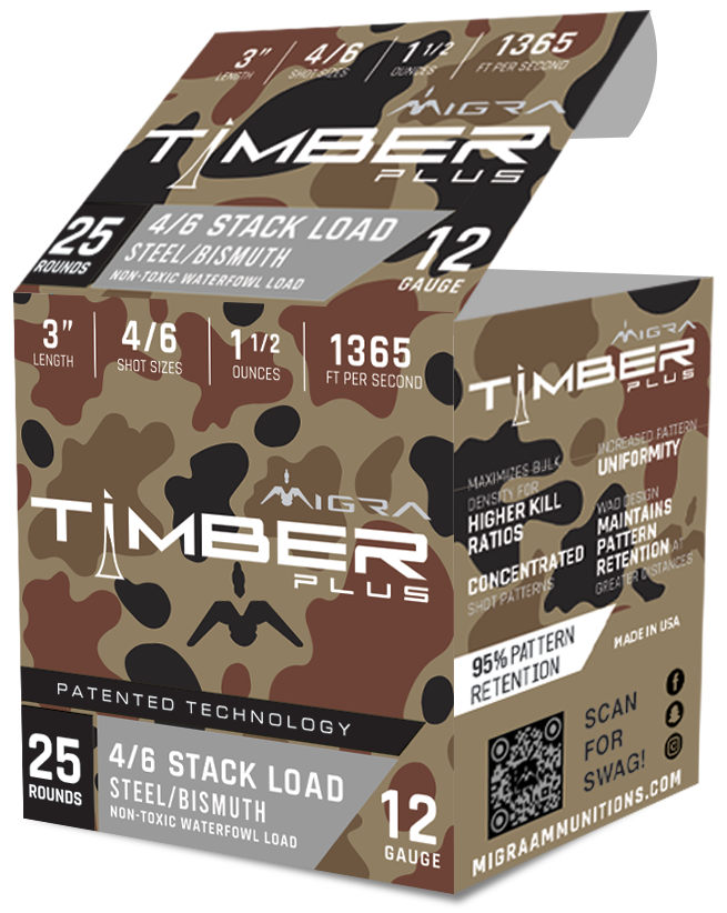 Migra Ammunitions M12SB46 Combinational 12 Gauge Stack Shot 1 1/2 oz 25 Rounds