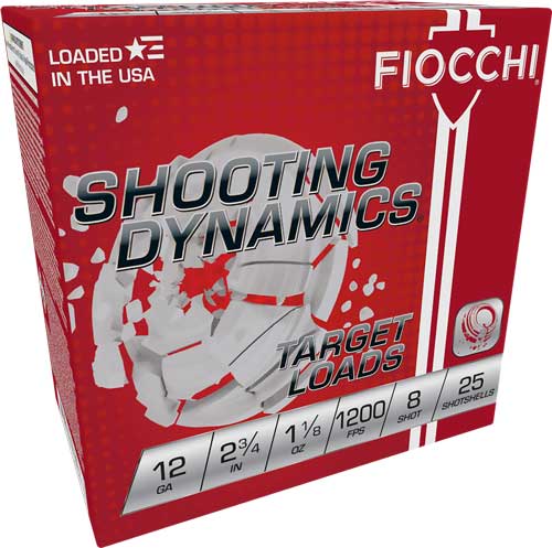 Fiocchi Target Load 12 Gauge Lead Shot 1-1/8 Ounce 25 Rounds