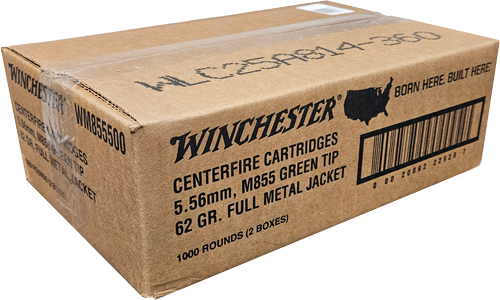Winchester USA 5.56x45 Full Metal Jacket 62 Grain 500 Rounds