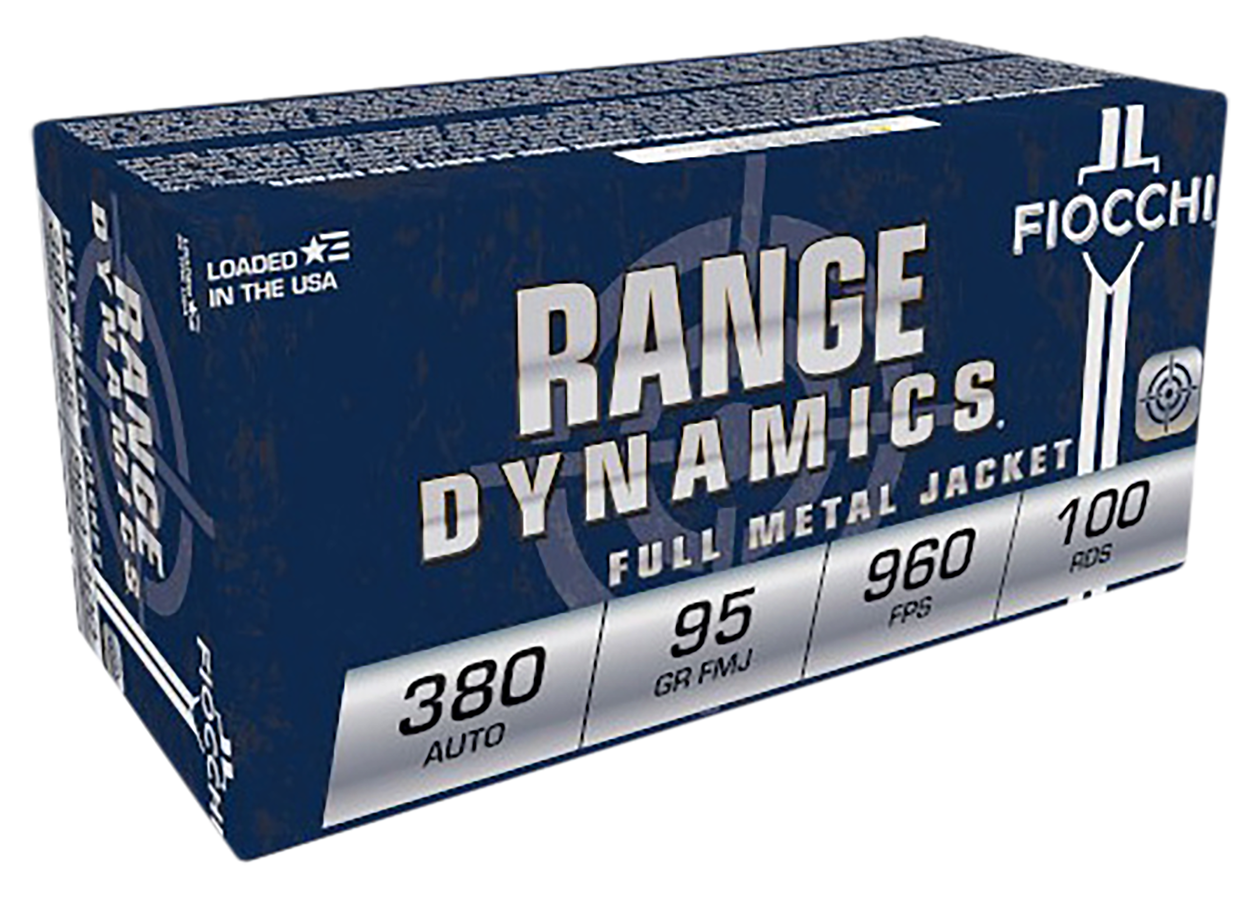 Fiocchi 380ARD10 Range Dynamics  380 ACP 95 gr Full Metal Jacket 100 Rounds