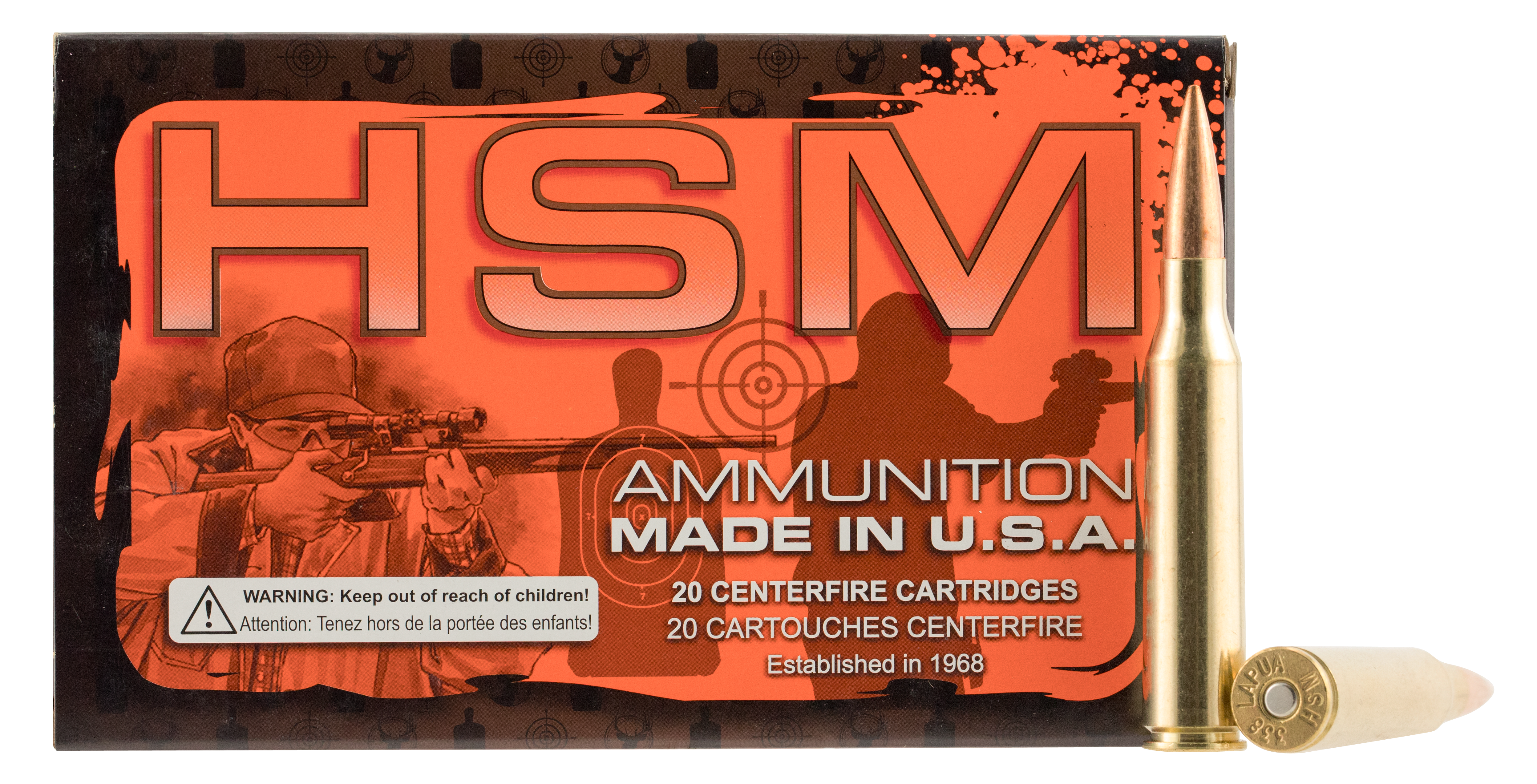 Hsm Match 338 Lapua Magnum Sierra MatchKing Bthp 300 Grain 20 Rounds