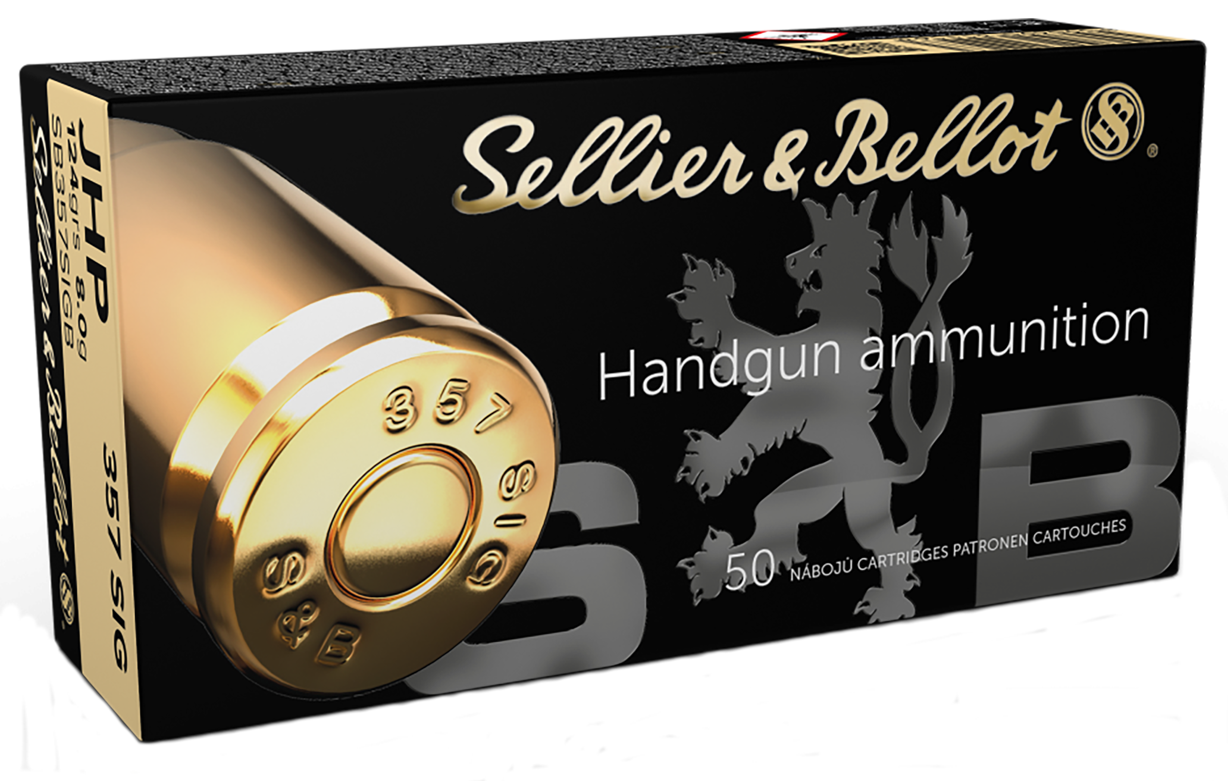 Sellier & Bellot SB357SIGB 357 Sig Jacketed Hollow Point 124 Grain 50 Rounds