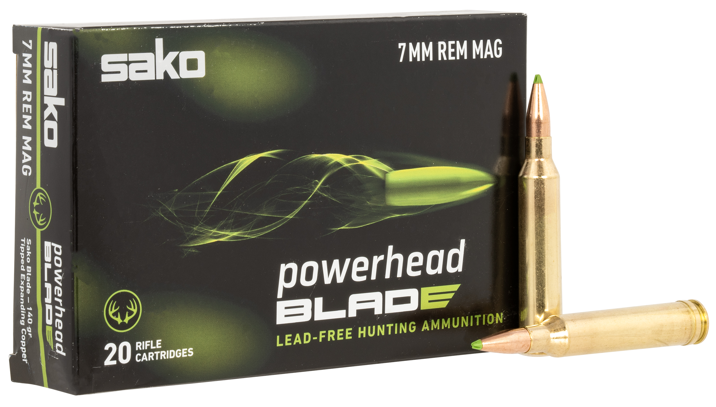 SAKO (TIKKA) JASPHB7MMRM140B PowerHead Blade 7mm 140gr 20 Rounds