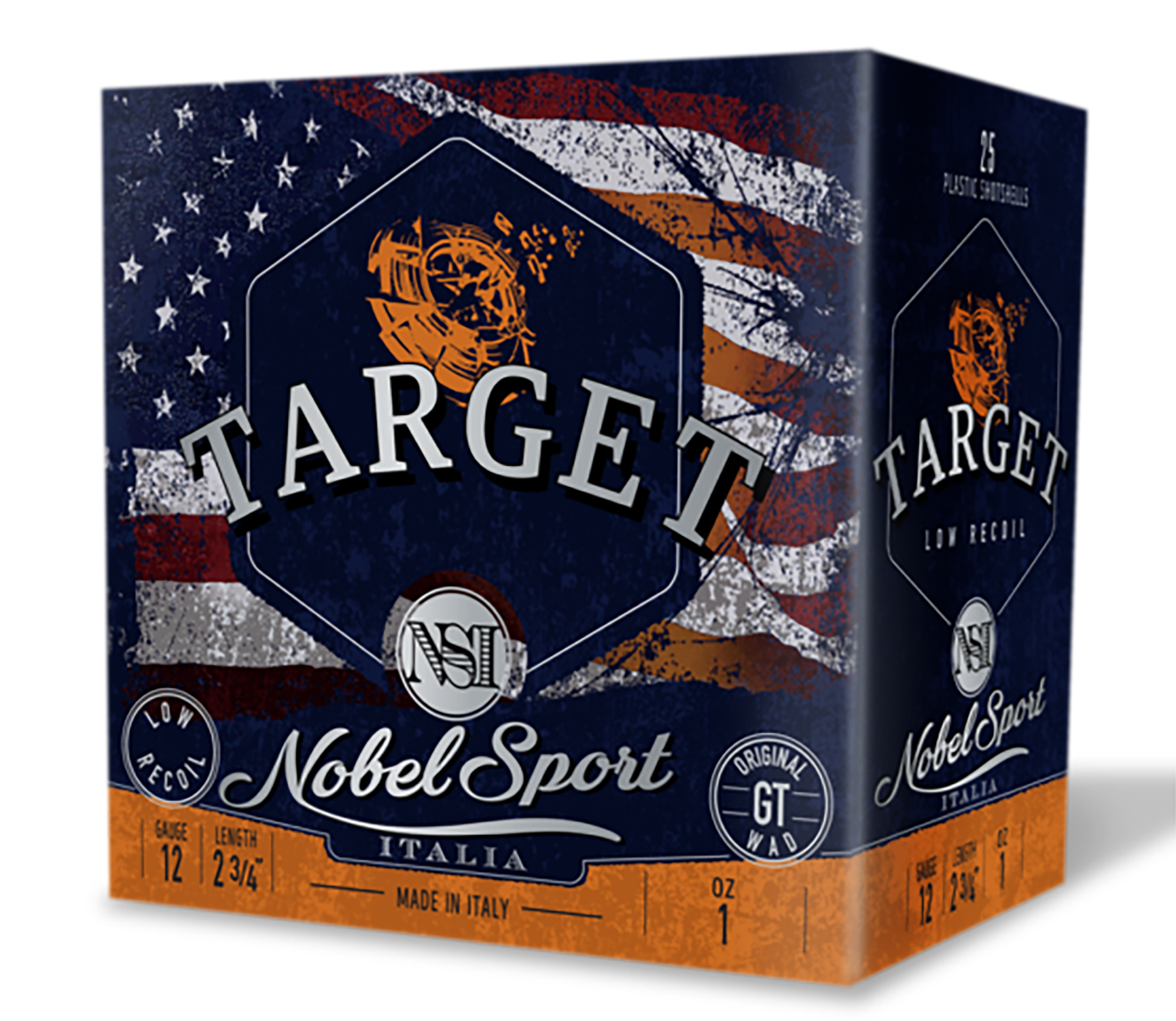 Nobel/eurosports Llc ANSLR19 Target Low Recoil 12Gauge 2.75" 1oz 9Shot 25 Rounds