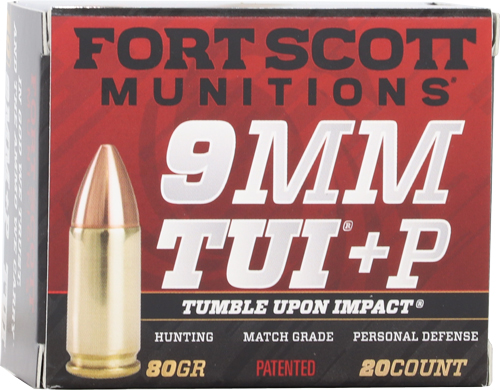 FORT SCOTT 9MM LUGER +P 80GR