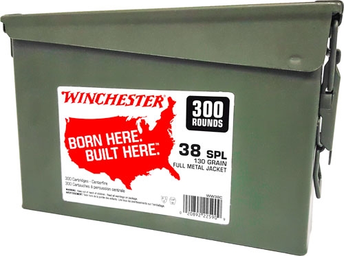 Winchester 38 Special Full Metal Jacket 130 Grain 300 Rounds