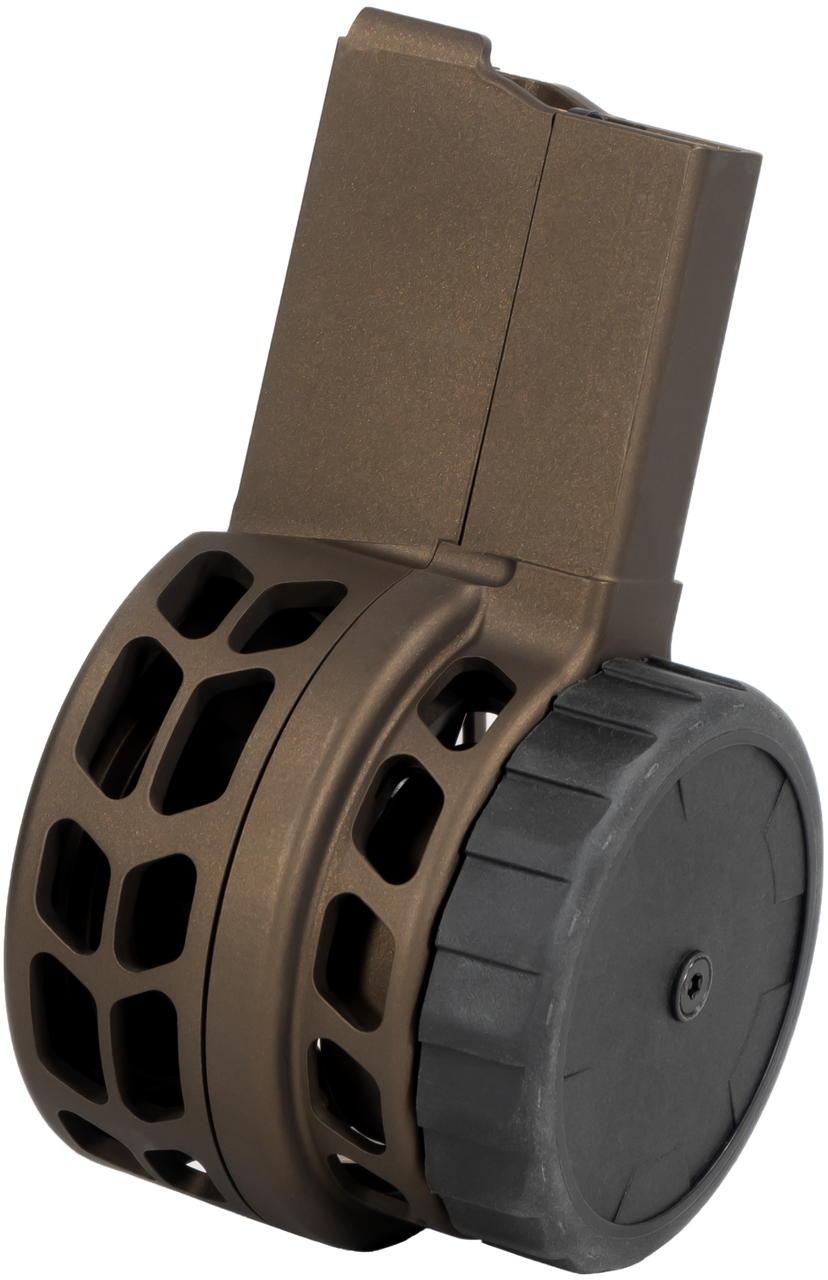 Warrior Systems 50rd 5.56x45mm Aluminum Skeletonized Magazine Fits AR-15 Midnight Bronze