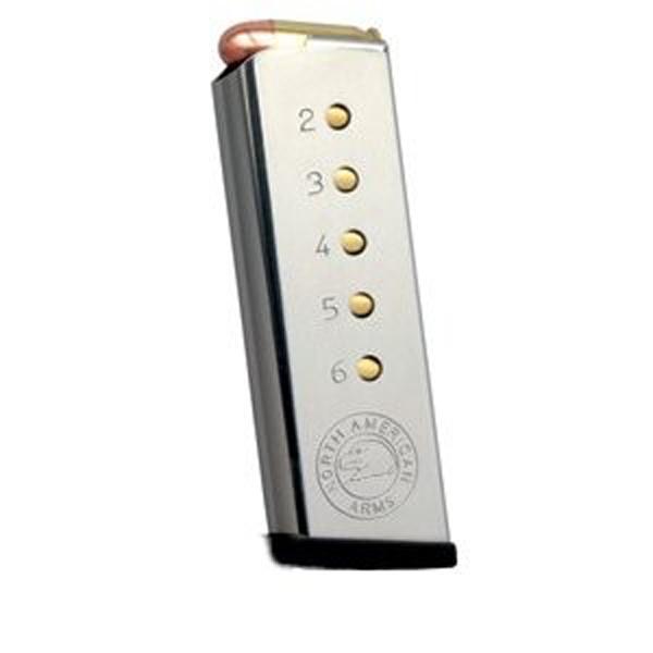 North American Arms NAA CL MZ-32 SS 6RD Stainless Steel Magazine for Guardian 32 ACP