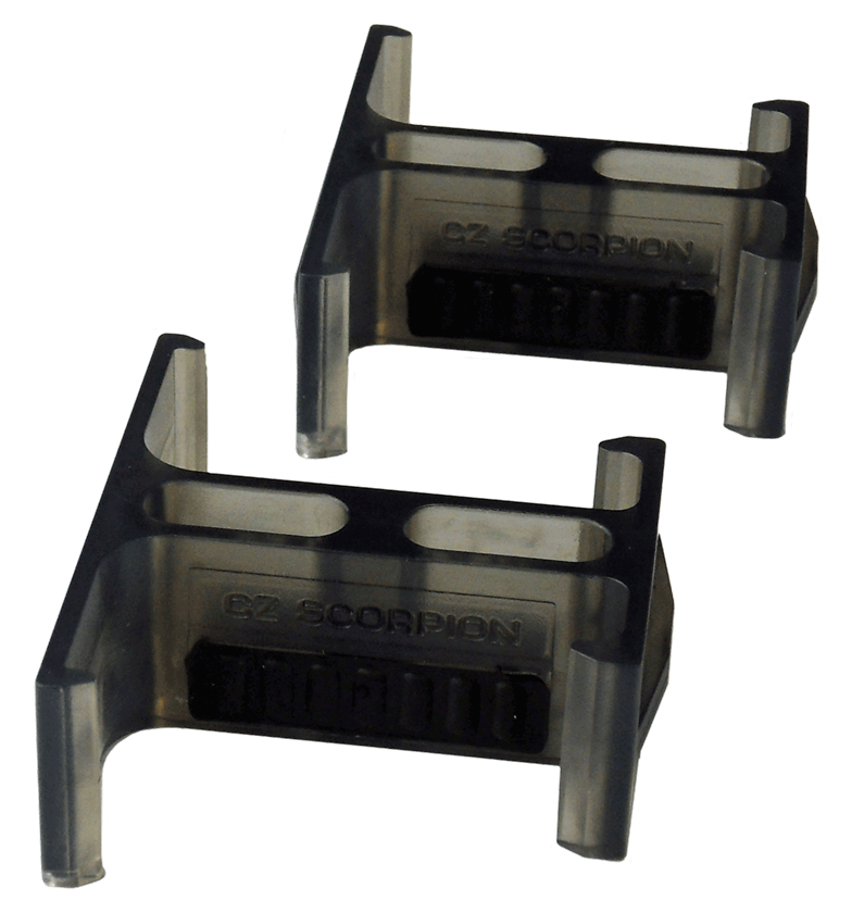 CZ-USA 19888 Magazine Coupler 30rd Compatible with CZ Scorpion Magazines Smoke Plastic
