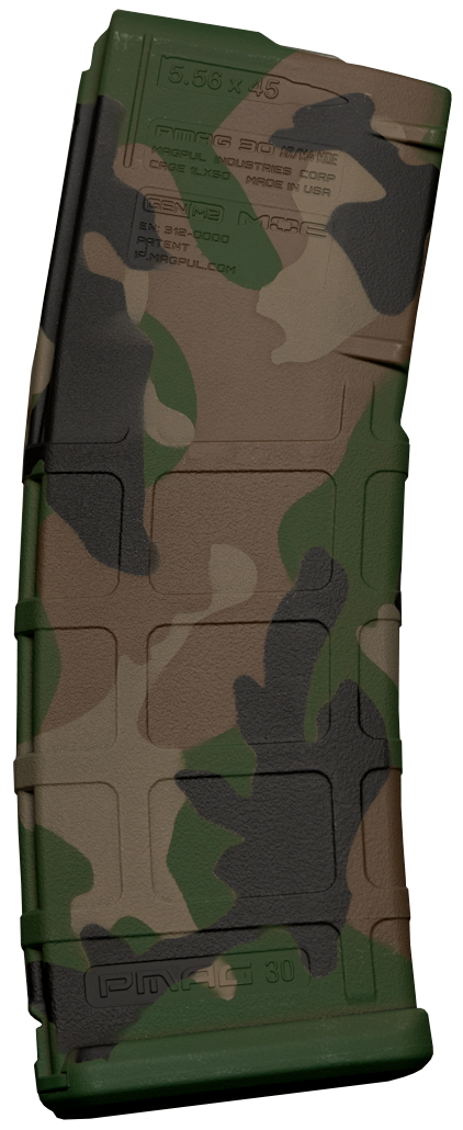 Weapon Works PMAG GEN M2 MOE 30rd Polymer Fits AR M4 5.56x45mm NATO M81 Woodland