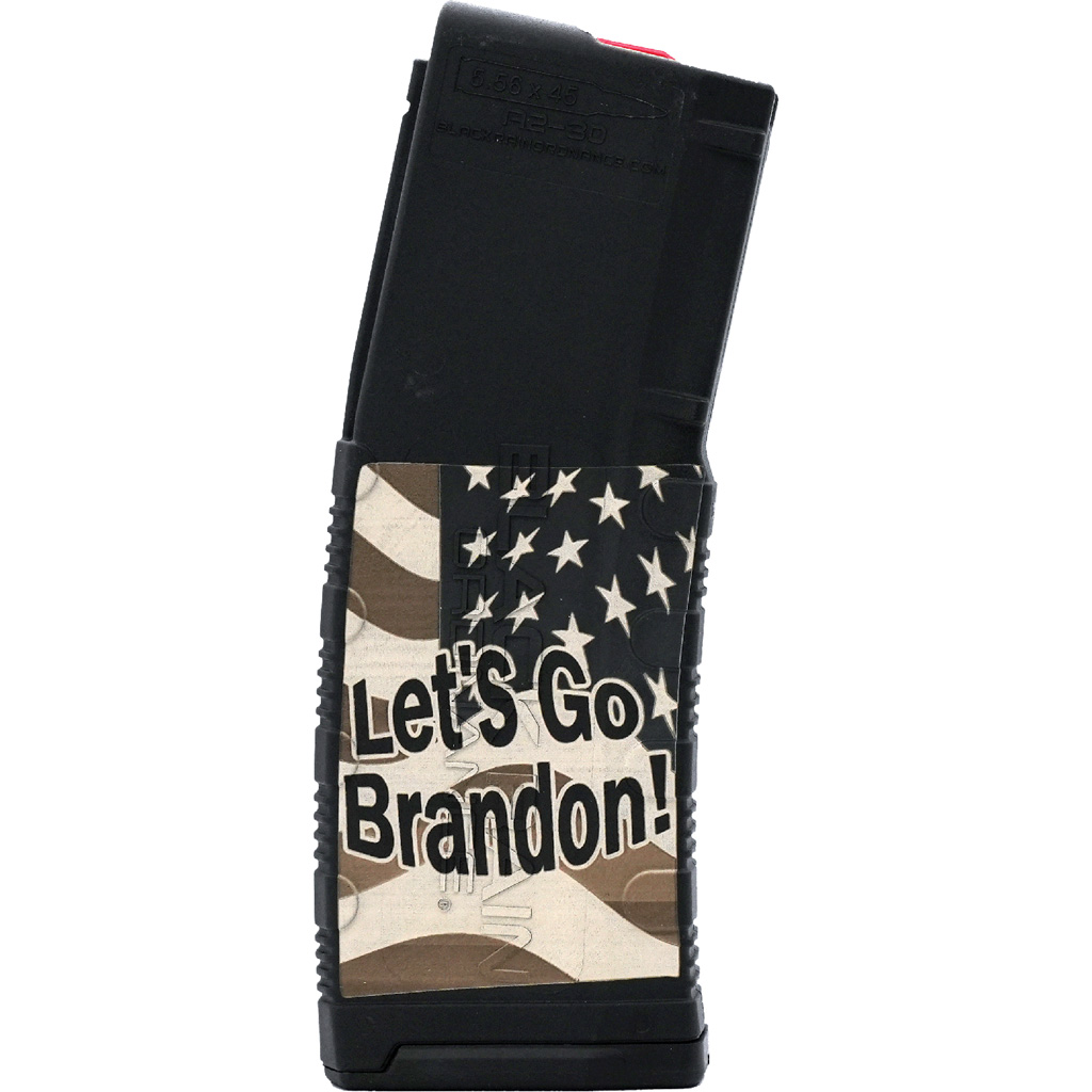 Black Rain Ordnance Lasered AR15 Magazine 30 Rd 5.56x45mm NATO LGB Flag