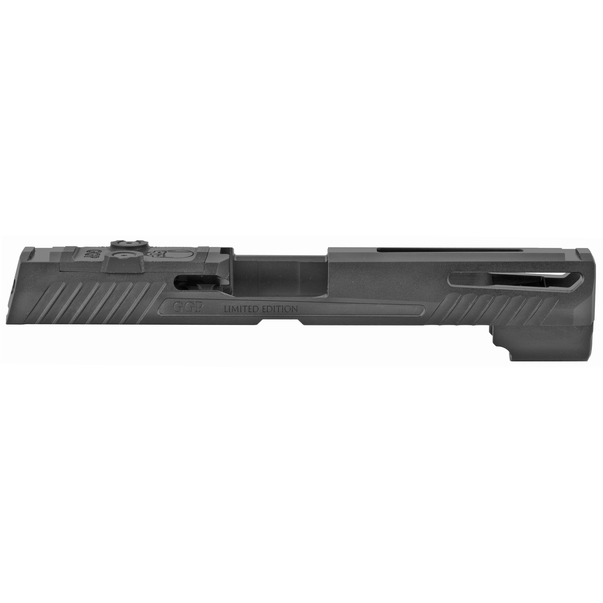 Grey Ghost Gear GGP320FBLK1 Stripped Slide for Sig P320 Fullsize with Rmr Cut