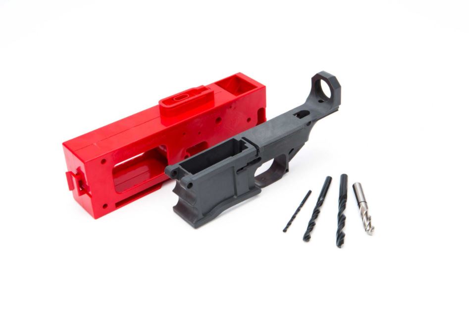 Polymer 80 Warrhog 80% Polymer AR10 Lower Kit Gray DPMS Compatible Jig Included