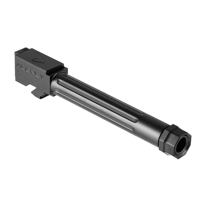 Agency Arms Threaded Fluted Barrel for Glock 17 Gen 5 4.49in 9mm DLC