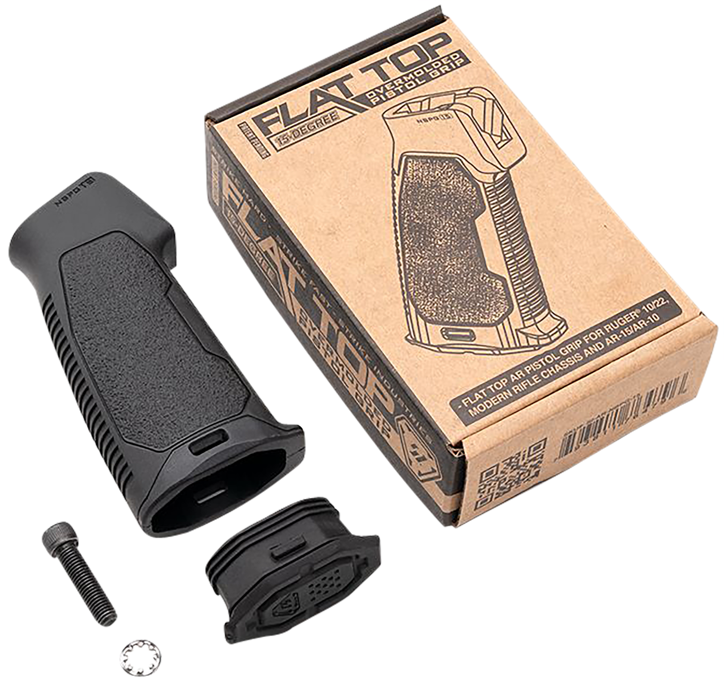 Strike Industries ARNBPG15 Overmolded Pistol Grip Rubber for AR-Platform Ruger 10/22