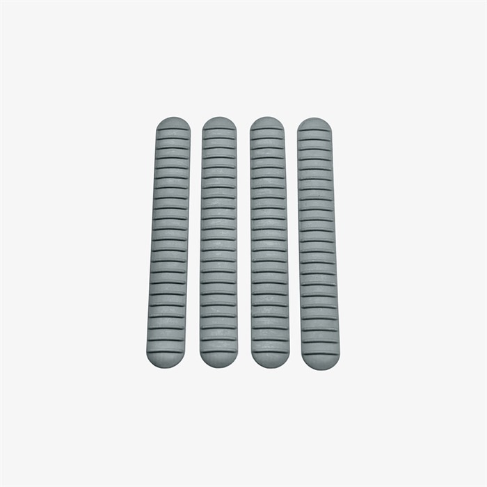 B5 Systems M-LOK Rail Cover Gray Rubber 4.6 Inches