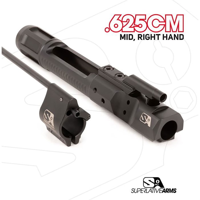 Superlative Arms Di Builders Kit with Clamp On .625 Gas Block Ar-15 Midlength