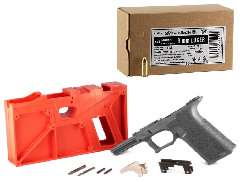 Polymer 80 PF940 80% Full Size Frame Kit V2 Gray Glock 17 22