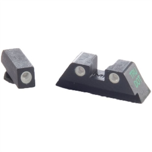 Meprolight TruDot Green Tritium White Front Rear Sights Glock 17 19 22 23
