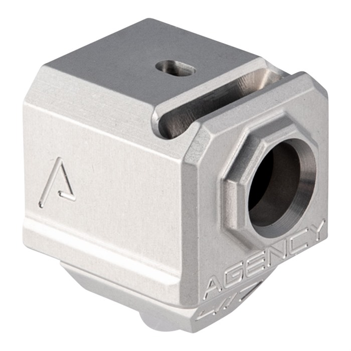 Agency Arms 417S Single Port Compensator Glock 45 Gray 9mm