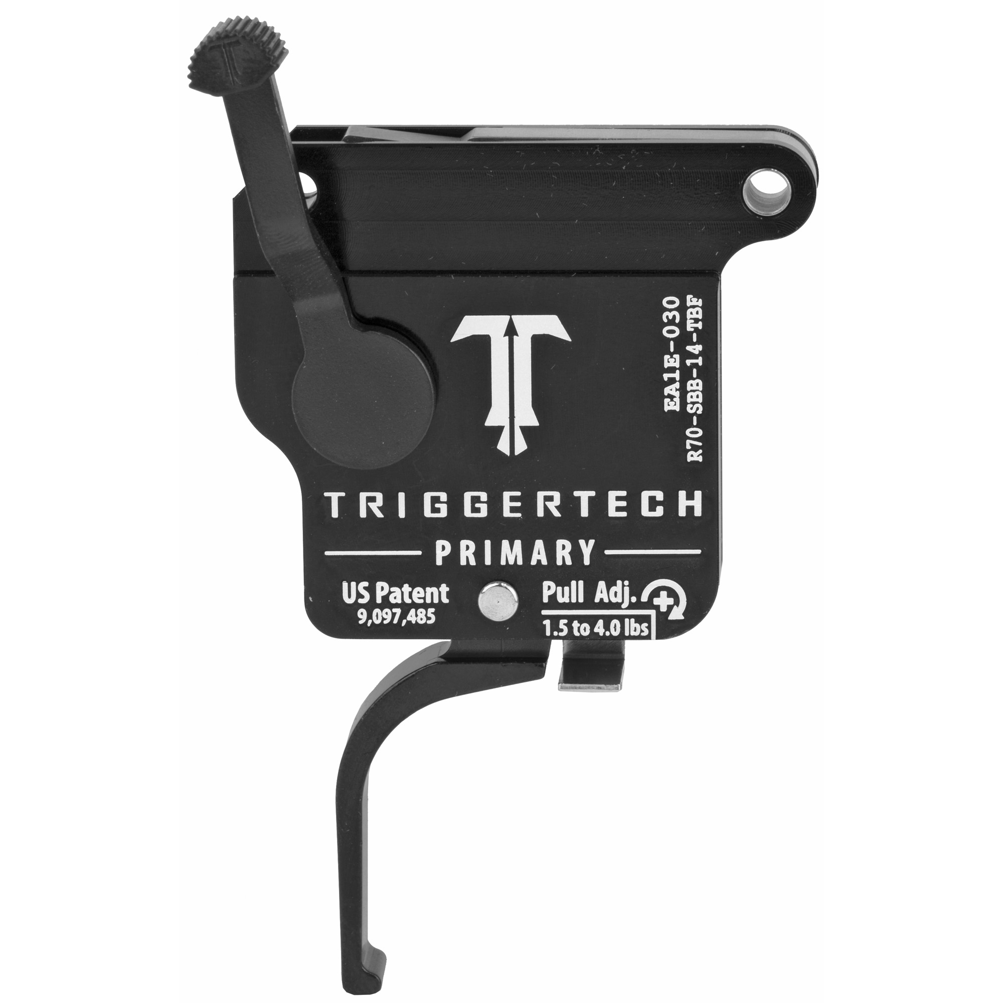TriggerTech Rem 700 Primary Flat Trigger Single Stage Adjustable Black