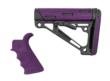 Hogue Ar15 M16 Kit FG Beavertail Grip OverMolded Collapsible Mil Purple