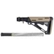 Hogue Ar15 M16 OM Collapsible Buttstock Desert Tan Rubber Buffer Tube