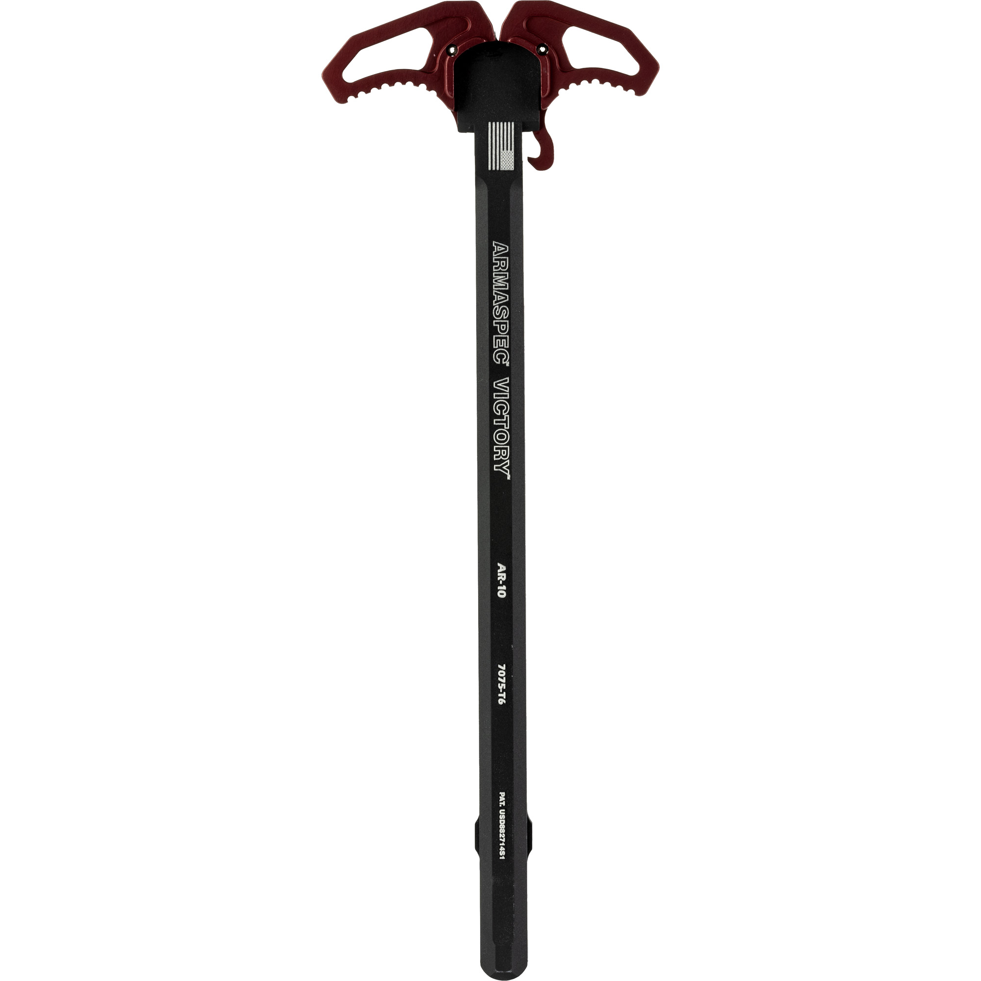Armaspec Victory AR-10 Charging Handle Red Ambidextrous