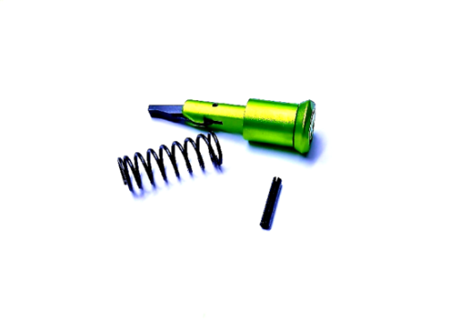 Alien Armory Tactical Anodized Aluminum Forward Assist Green AR-15 Bolt Carrier