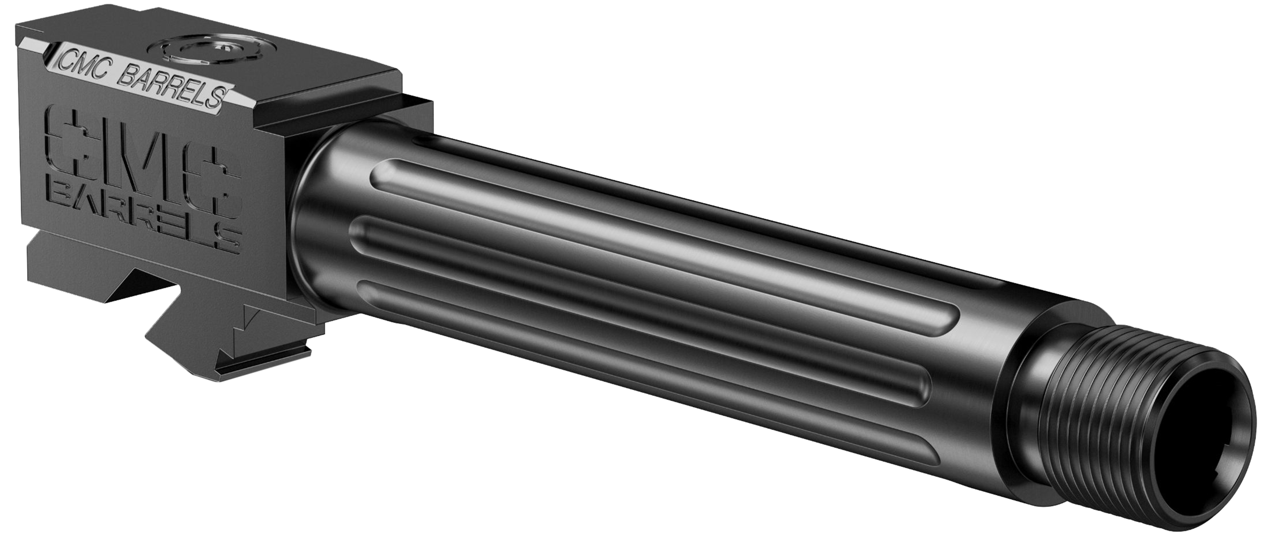 CMC Triggers Glock 19 Threaded Fluted DLC HxBN Barrel 9mm