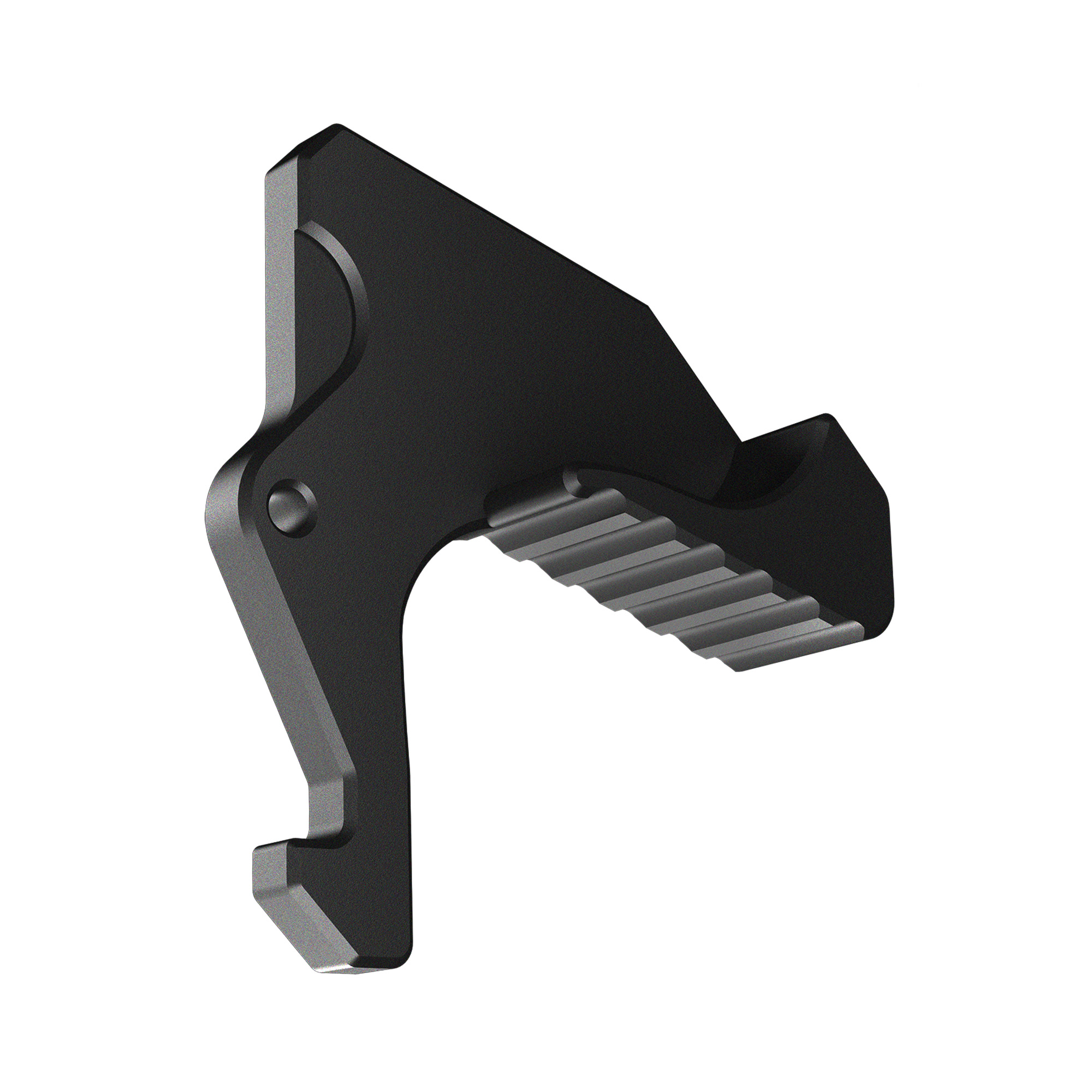 Rise Armament RA212GIBLK Extended Charging Handle Latch RA-212 Black Aluminum fits Mil-Spec AR Charging Handles