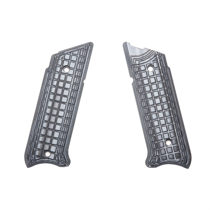 Pachmayr Tactical Grip Grappler Texture G10 Panels for Ruger MKIV Gray Black