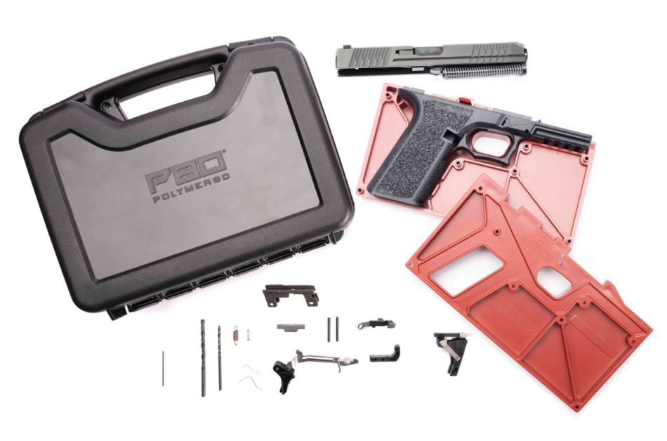 Polymer 80 PF940 Complete 80 Percent Frame Kit V2 With Slide Case 9mm