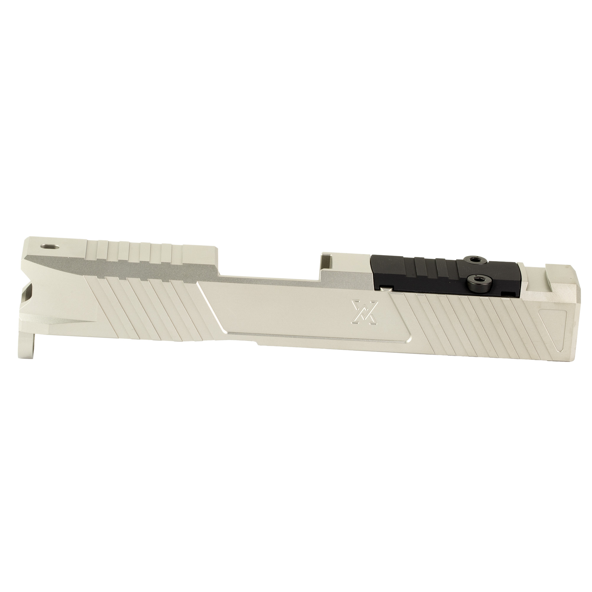 True Precision Duty Slide for Glock 43 RMS Satin Stainless Silver