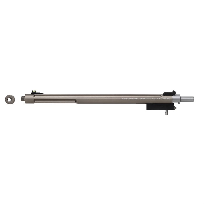 Tactical Solutions 1022TDQS X-Ring Bull Barrel 16.5in 22LR Quick Sand Aluminum for Ruger 10/22