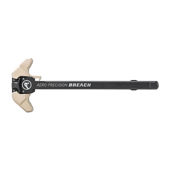Aero Precision Breach Charging Handle Ambi Small Levers for AR-15 Blk/Tan