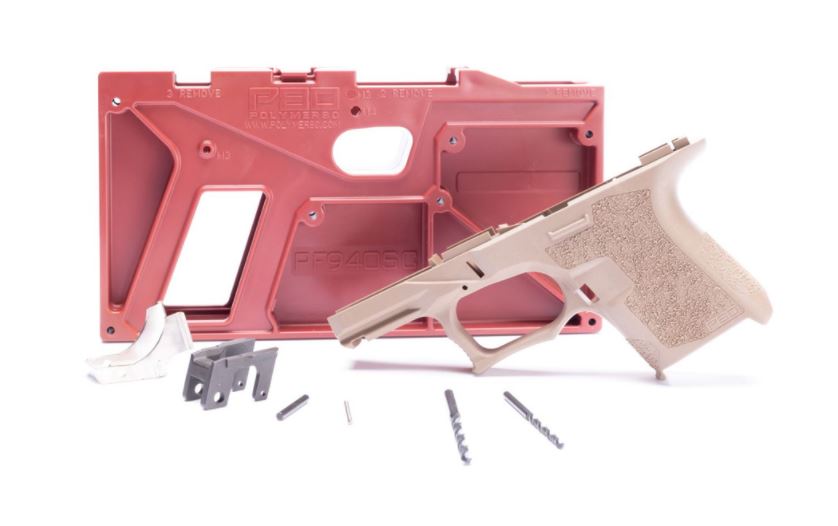 Polymer 80 PF940SC 80 Percent Full Size Frame Kit FDE for Glock 26 27