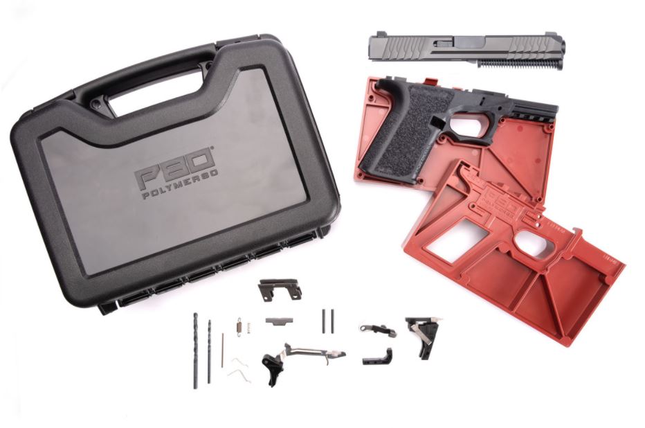 Polymer 80 PF940C 80% Frame Kit With Assembled Slide Case 9mm Compatibility