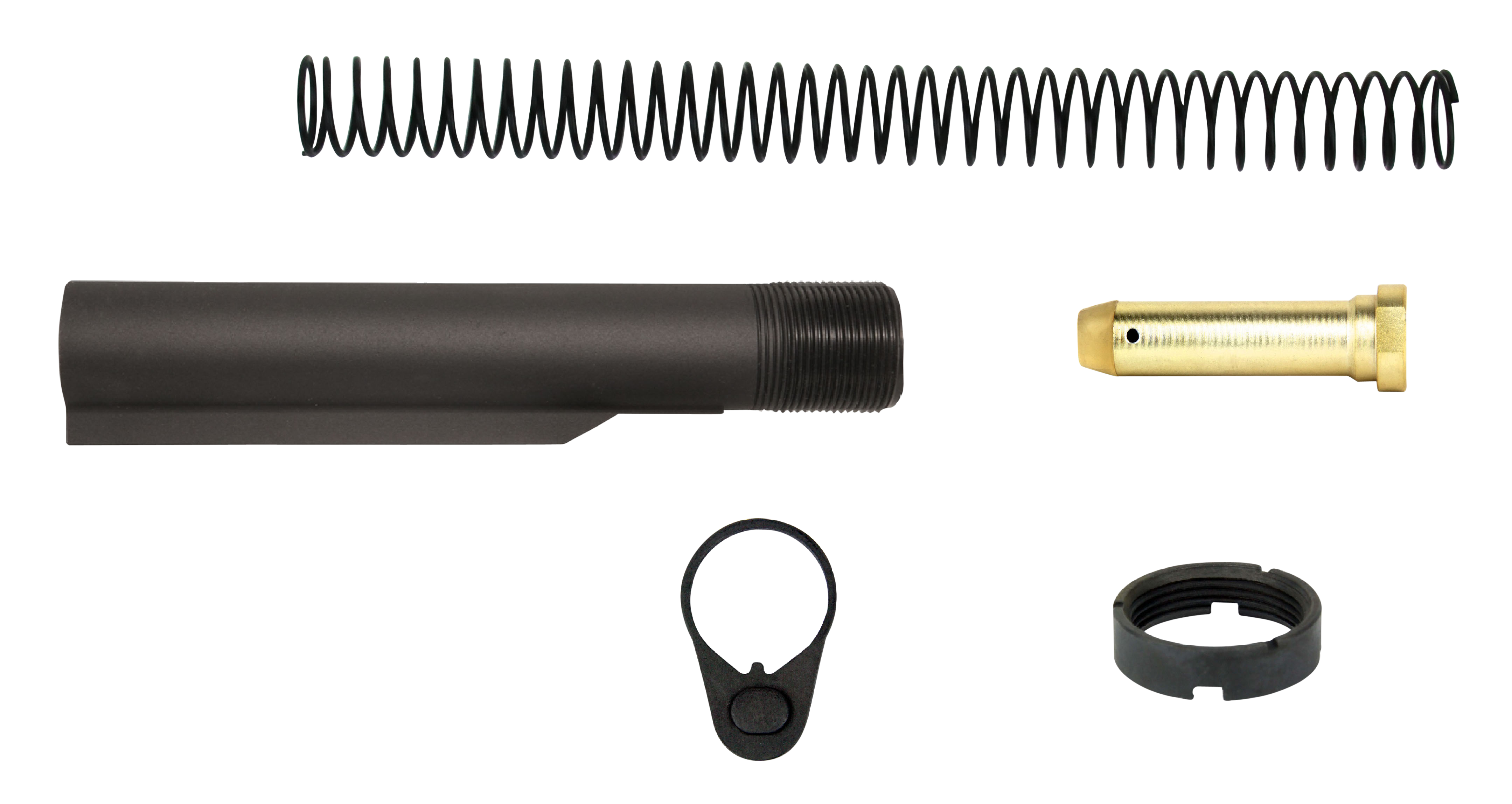 TacFire Ar-15 Buffer Tube Kit Mil-Spec 6-Position Carbine-Length Upgrade