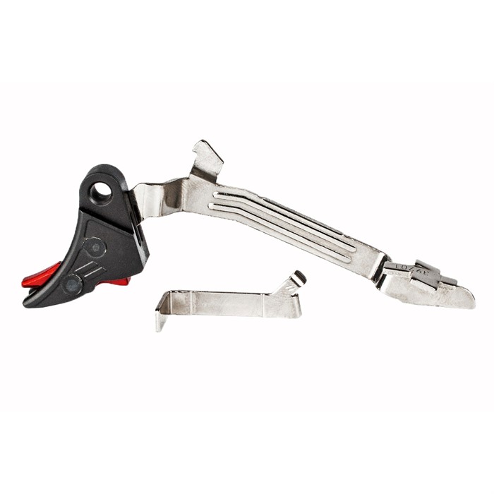 ZEV Technologies Curved Face Trigger Upgrade Bar Kit Glock Gen 5 Red/Black