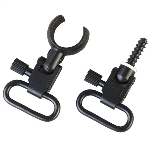 Uncle Mike's 15922 Magnum Band Swivel Set Quick Detach 115 SG-12 Blued 1" Loop for Winchester 101/201 12 Gauge O/U Shotgun