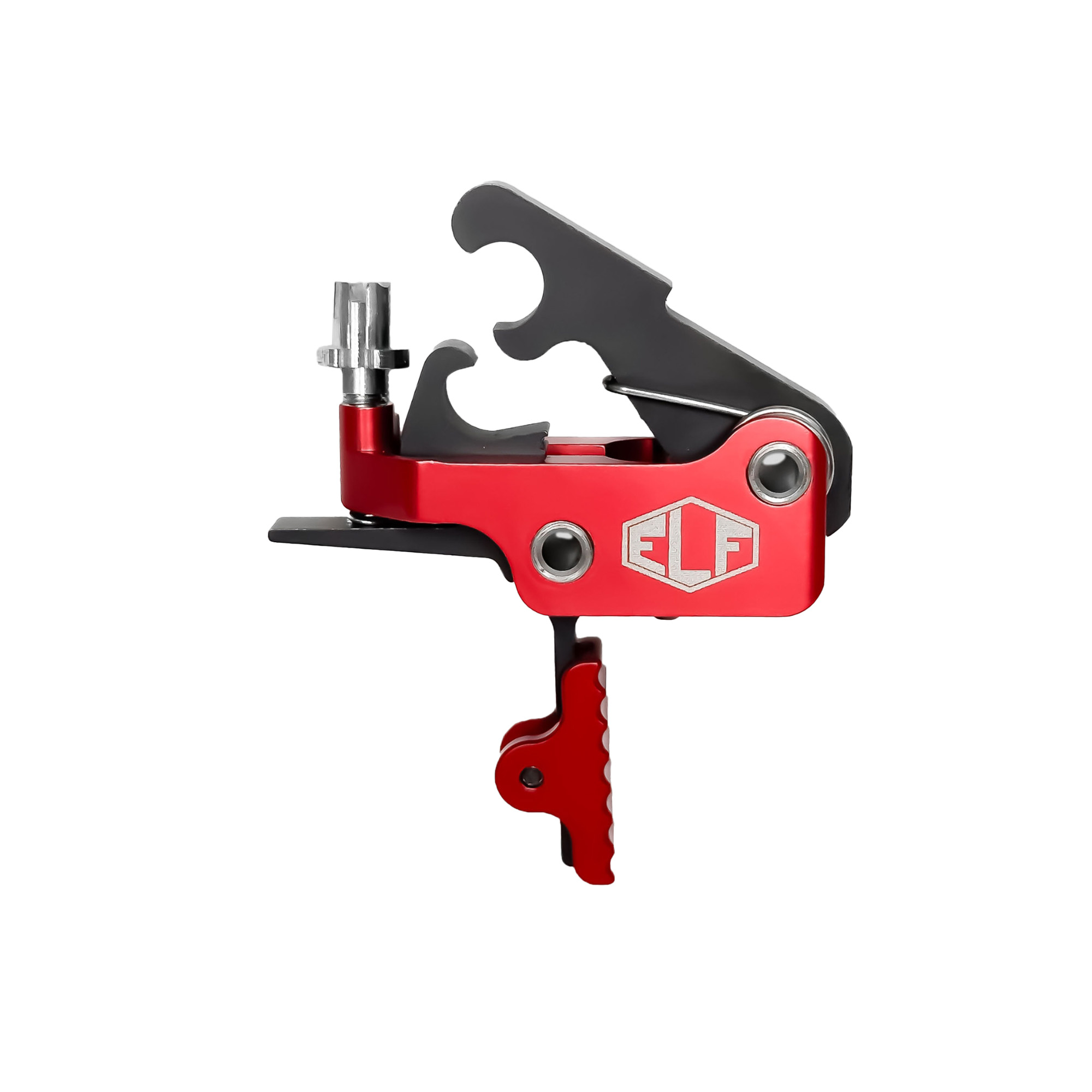 Elftmann Se Trigger Lp Strt Fa Red Anodized Large Pin Straight Actuation AR-15