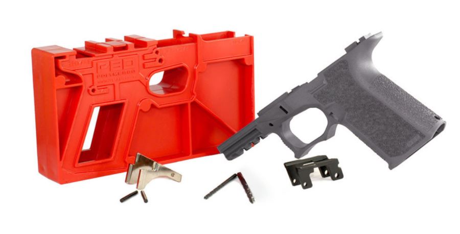 Polymer 80 PF940C 80% Compact Pistol Frame Kit V1 Gray for Glock 19 23 Gen 3