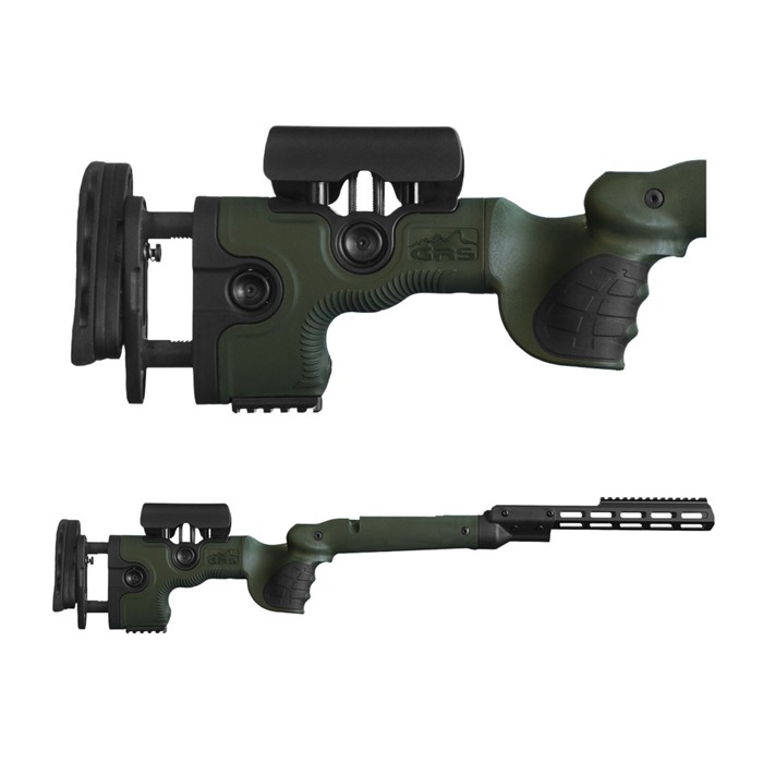 Grs Riflestocks Remington 700 Bdl Sa Warg Green Fiberglass Chassis Stock